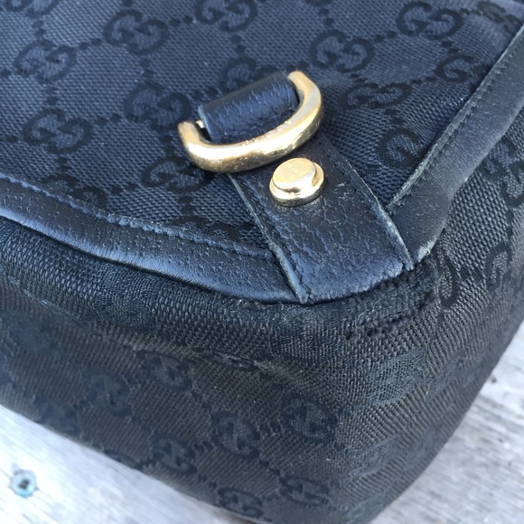 GUCCI Auth. Abbey GG Canvas D Ring Mini Tote - Picture 9 of 16